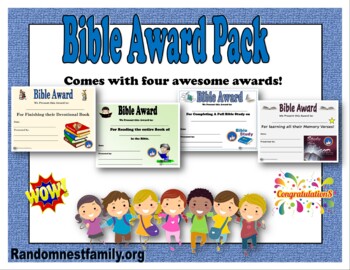 Preview of Bible Study Awards | Set | Awards | Certificates
