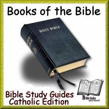 Preview of Catholic Bible Study Bundle 19 Books of the Bible Units Printable & Google Ready