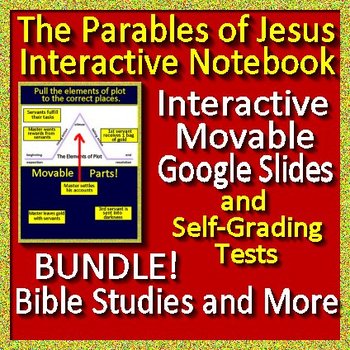 Preview of Bible Study Lesson - Parables of Jesus with Digital Interactive Notebook