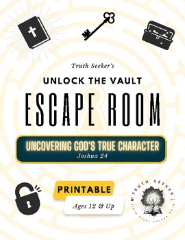 Preview of Bible Study Escape Room Quest | Joshua 24 | Interactive Bible Study Escape Room