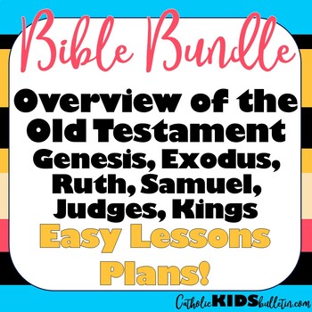 Preview of Bible Study Lesson Plans: Overview of the Old Testament that is Ready to Teach!
