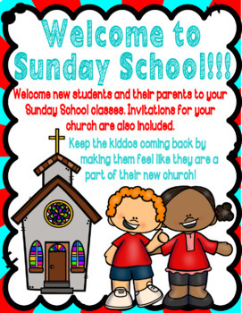 Preview of Welcome to Sunday School! For Children and Their Parents