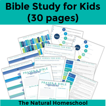Preview of Bible Study for Kids (30-page set)