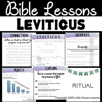 leviticus bible study for kids by little house lessons tpt