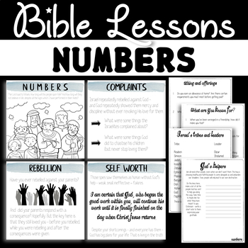 numbers bible study for kids by little house lessons tpt