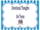 Bible Task Cards: 50 Devotional Thoughts for Teens