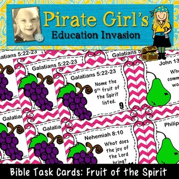 Preview of Bible Task Cards: Fruit of the Spirit