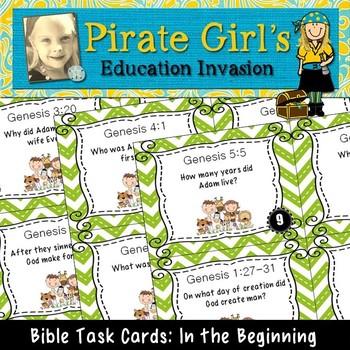 Preview of Bible Task Cards: In the Beginning