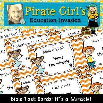 Preview of Bible Task Cards: It's a MIRACLE!