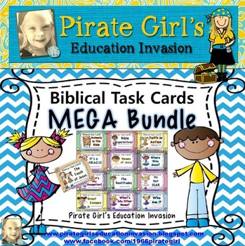 Preview of Bible Task Cards: MEGA Bundle