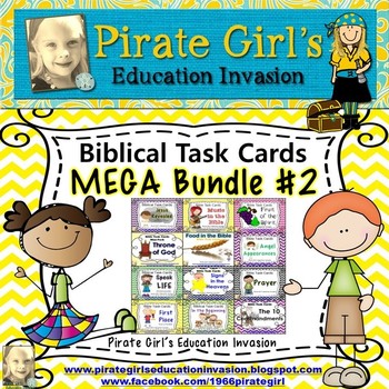 Preview of Bible Task Cards: MEGA Bundle #2