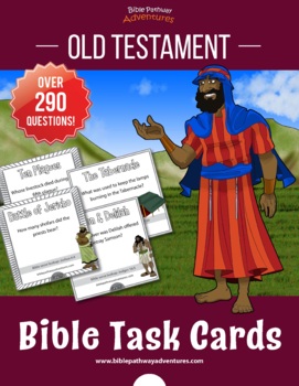 Preview of Bible Task Cards: Old Testament