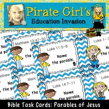 Preview of Bible Task Cards: Parables of Jesus