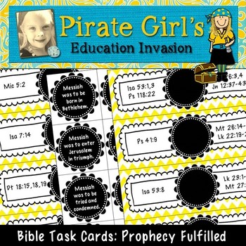Preview of Bible Task Cards: Prophecy Fulfilled