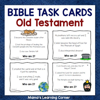 Preview of Bible Task Cards for Old Testament Characters