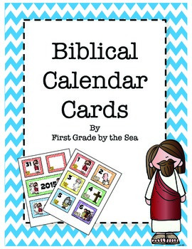 Bible Themed Calendar Cards by Pauline Pretz | Teachers Pay Teachers