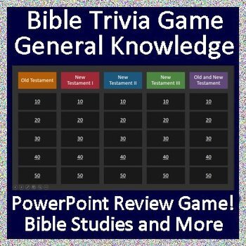 Preview of Bible Study Game - Old and New Testament - for PowerPoint or Google Slides