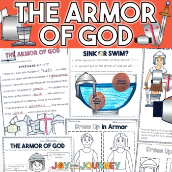 Preview of Bible Unit: Armor of God Activity Packet