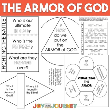 Bible Unit: Armor of God Activity Packet | TPT