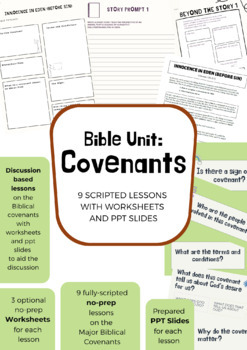 Preview of Bible Unit: Covenants (9 Lessons with Worksheets)