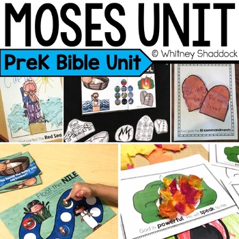 Preview of Baby Moses to The Exodus - Preschool Bible Lessons and Sunday School Unit