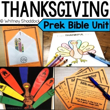 Preview of Thanksgiving Bible Lessons and Sunday School Unit