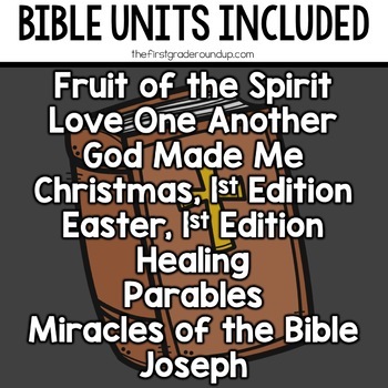 Preschool Bible Lessons and Sunday School Units for Year 2 BUNDLE