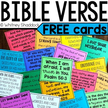 Preview of Bible Verse Cards