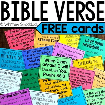 Preview of 40 Bible Verse Posters and Cards for Memorizing Scriptures