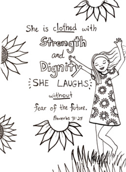 Preview of Bible Verse Coloring Page