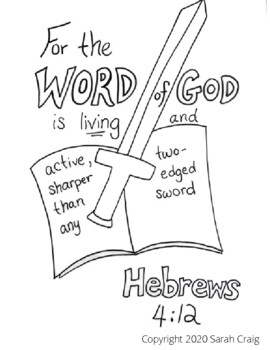 Bible Verse Coloring Page for Kid Bundle by Art with MrsCraig | TPT