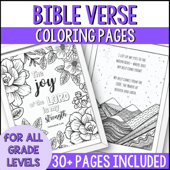 Bible Verse Coloring Pages (30+ pages!) by The Confidence Classroom by ...