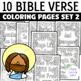 Bible Verse Coloring Pages Set 2, Christian Bible Study