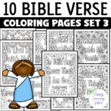 Bible Verse Coloring Pages Set 3, Christian Bible Study