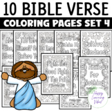 Bible Verse Coloring Pages Set 4, Christian Bible Study