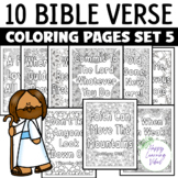 Bible Verse Coloring Pages Set 5, Christian Bible Study