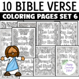 Bible Verse Coloring Pages Set 6, Christian Bible Study