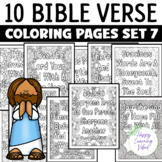 Bible Verse Coloring Pages Set 7, Christian Bible Study