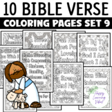 Bible Verse Coloring Pages Set 9, Christian Bible Study