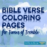 Bible Verse Coloring Pages: Times of Trouble Theme