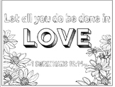 Bible Verse Coloring Sheets