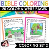 Bible Coloring Pages Set 2 - Bible Characters, Verses, Han