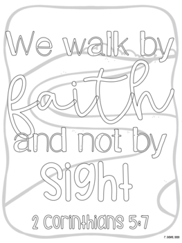 free coloring pages for children on faith