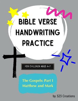 Preview of Bible Verse Handwriting Practice