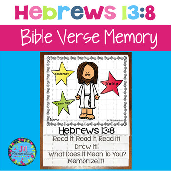 Bible Verse Memory Flipbook - Hebrews 13:8 by Jill Richardson | TPT