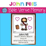 Bible Verse Memory Flipbook - John 14:15