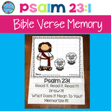 Bible Verse Memory Flipbook - Psalm 23:1