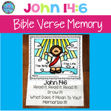 Bible Verse Memory Flipbook - John 14:6
