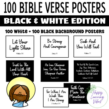 bible verse black and white