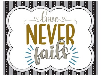 Your Love Never Fails Christian Bulletin